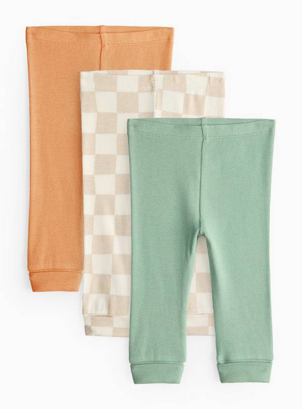Ribbed Leggings 3 Pack 3-6 months